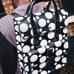 Dr. Martens Polka Dot leather FULL SIZE backpack!!!